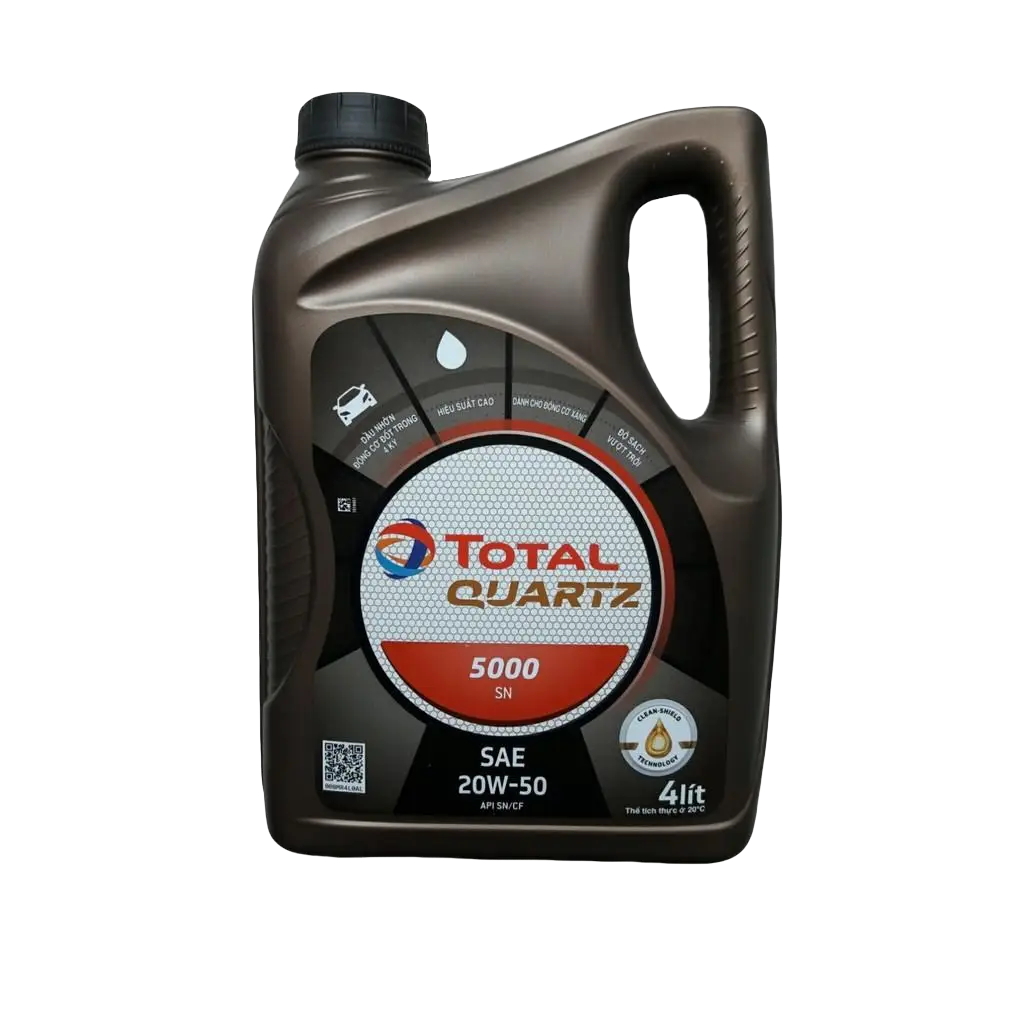 [HCM]Dầu nhớt QUARTZ 5000 SN 20W50 4 lít - Dầu nhớt Total