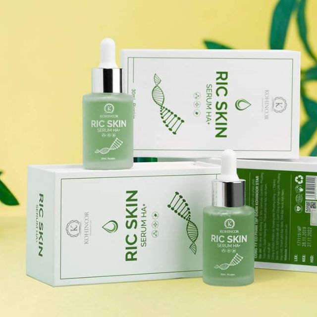 Serum Dưỡng Trắng Da Ric Skin HA+ 30ml - Mẫu mới