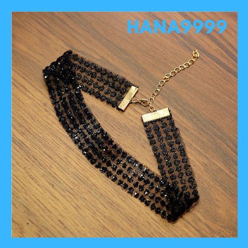 [HCM]Vòng cổ nữ choker lưới hoa sang trọng mẫu mới kèm video