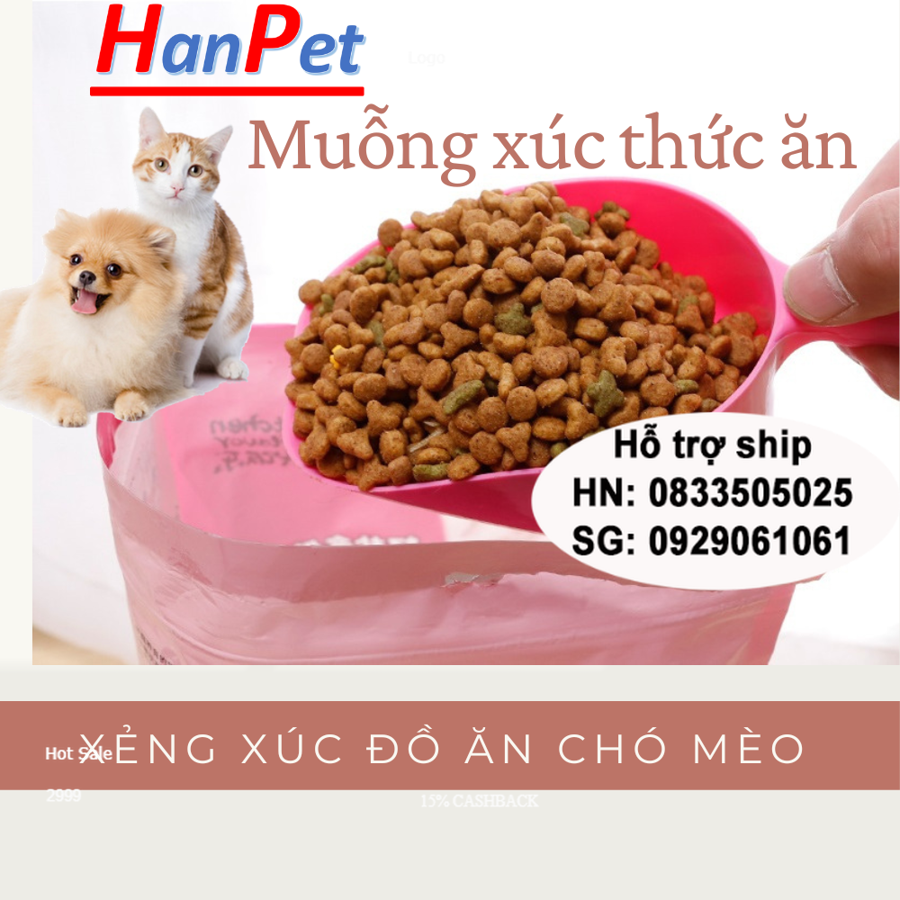 Muỗng Xẻng xúc thức ăn cho thú cưng