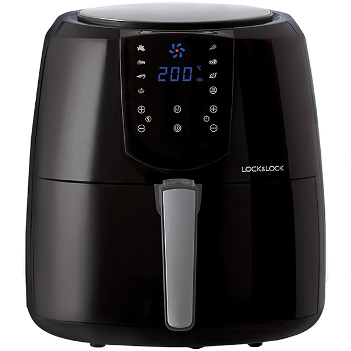 Nồi chiên không dầu lock&lock ejf357 - màu trắng / đen - hàng chính hãng