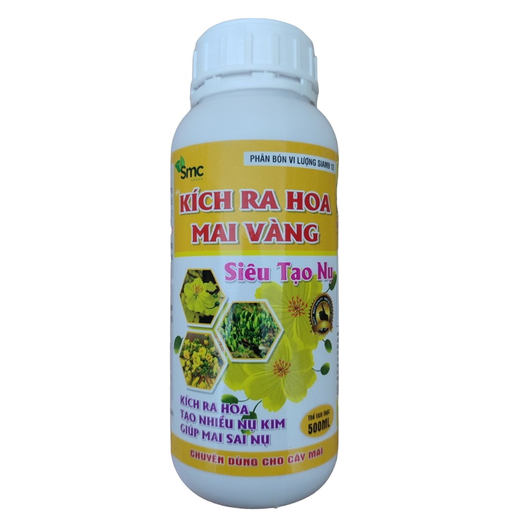 Phân bón Kích ra hoa Mai Vàng 500ml, phân bón mai vàng kích ra hoa và siêu tạo nụ cho cây mai vàng