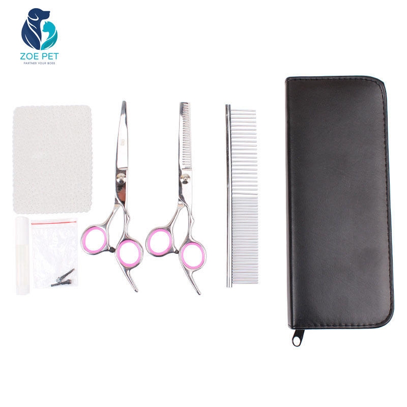 Bộ kéo cắt tỉa lông chó mèo, đầy đủ phụ kiện tự cắt tỉa cho thú cưng tại nhà