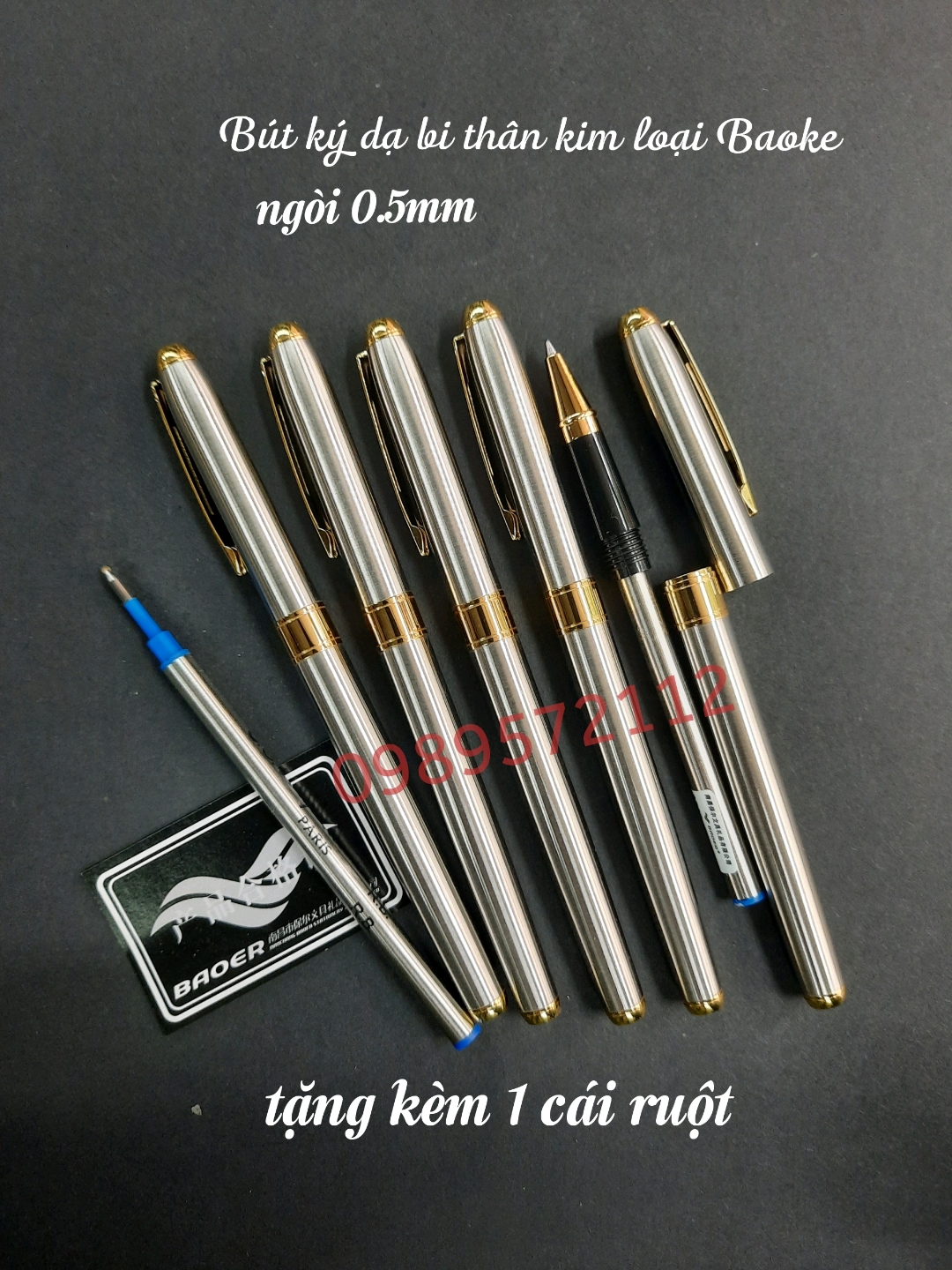 Bút ký dạ bi baoke vỏ trắng