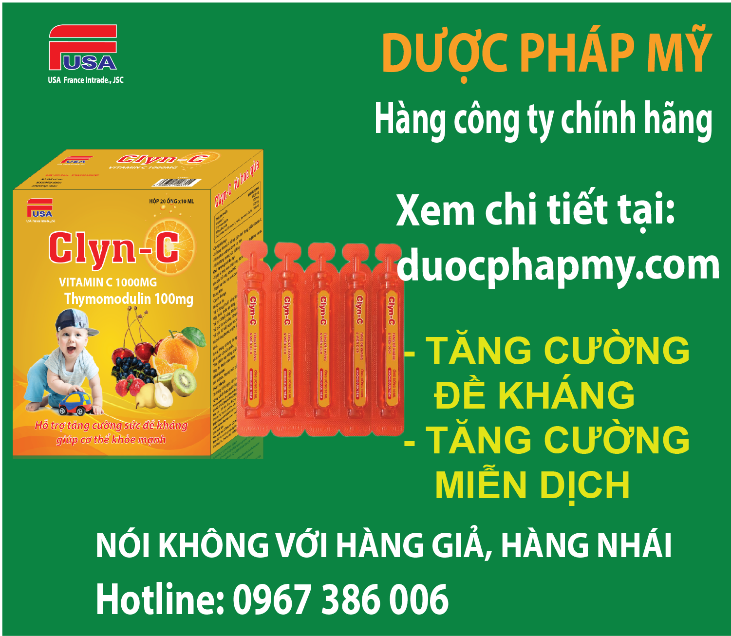 Tăng cường miễn dịch và đề kháng: Clyn-C