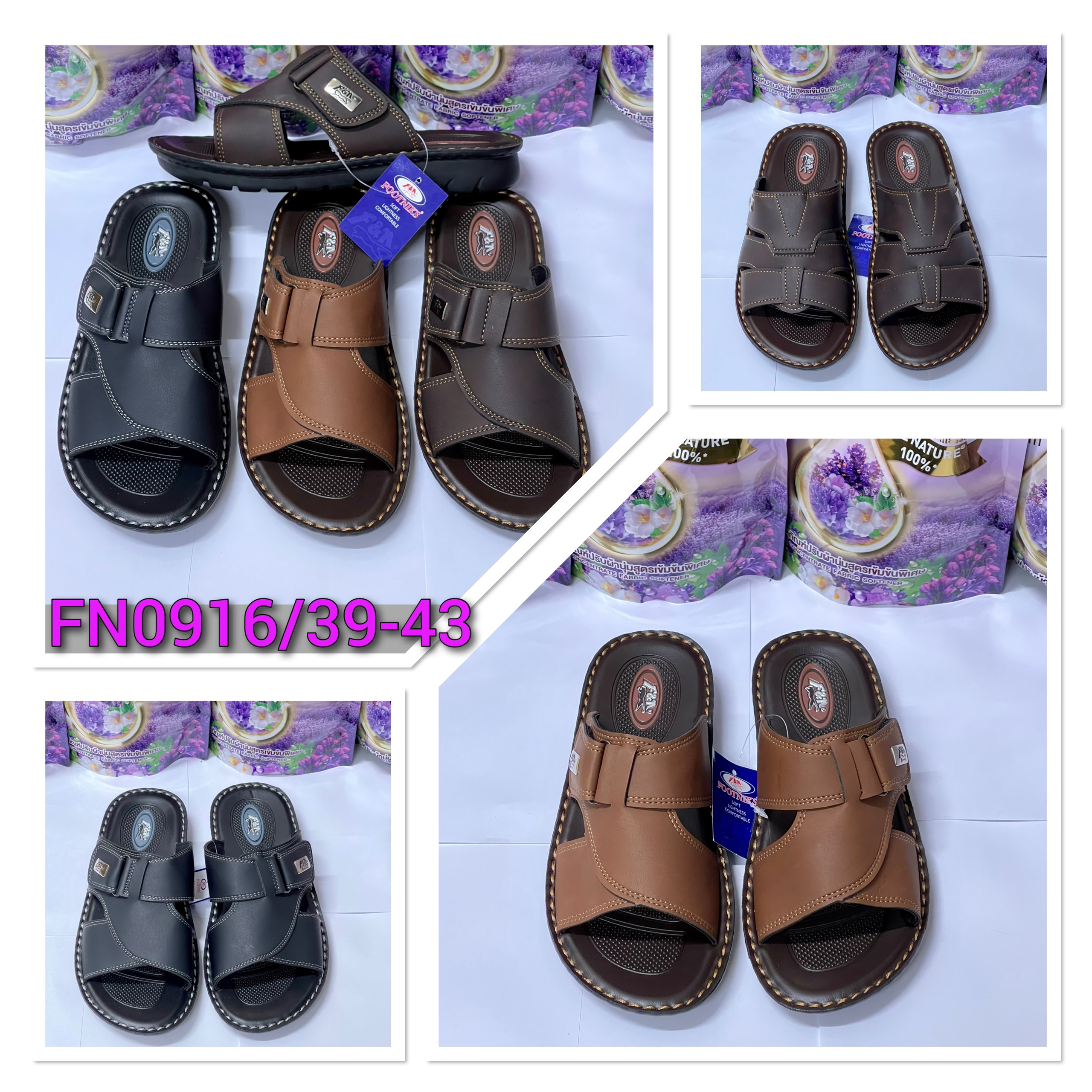 Dép da nam thái lan siêu bền đẹp footniks0916