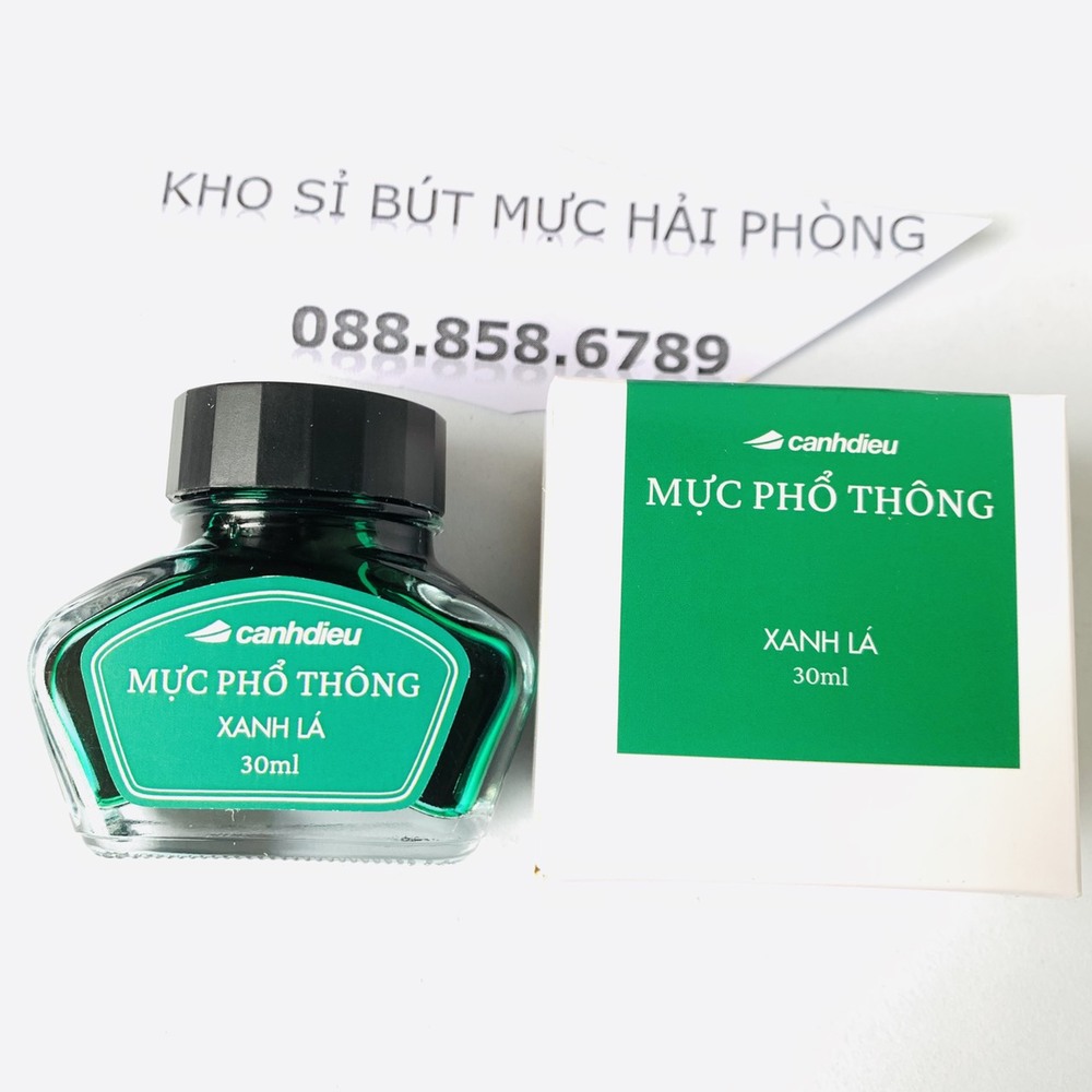 Mực Phổ thông cánh diều 30ml mầu mực đẹp không cặn, khô nhanh