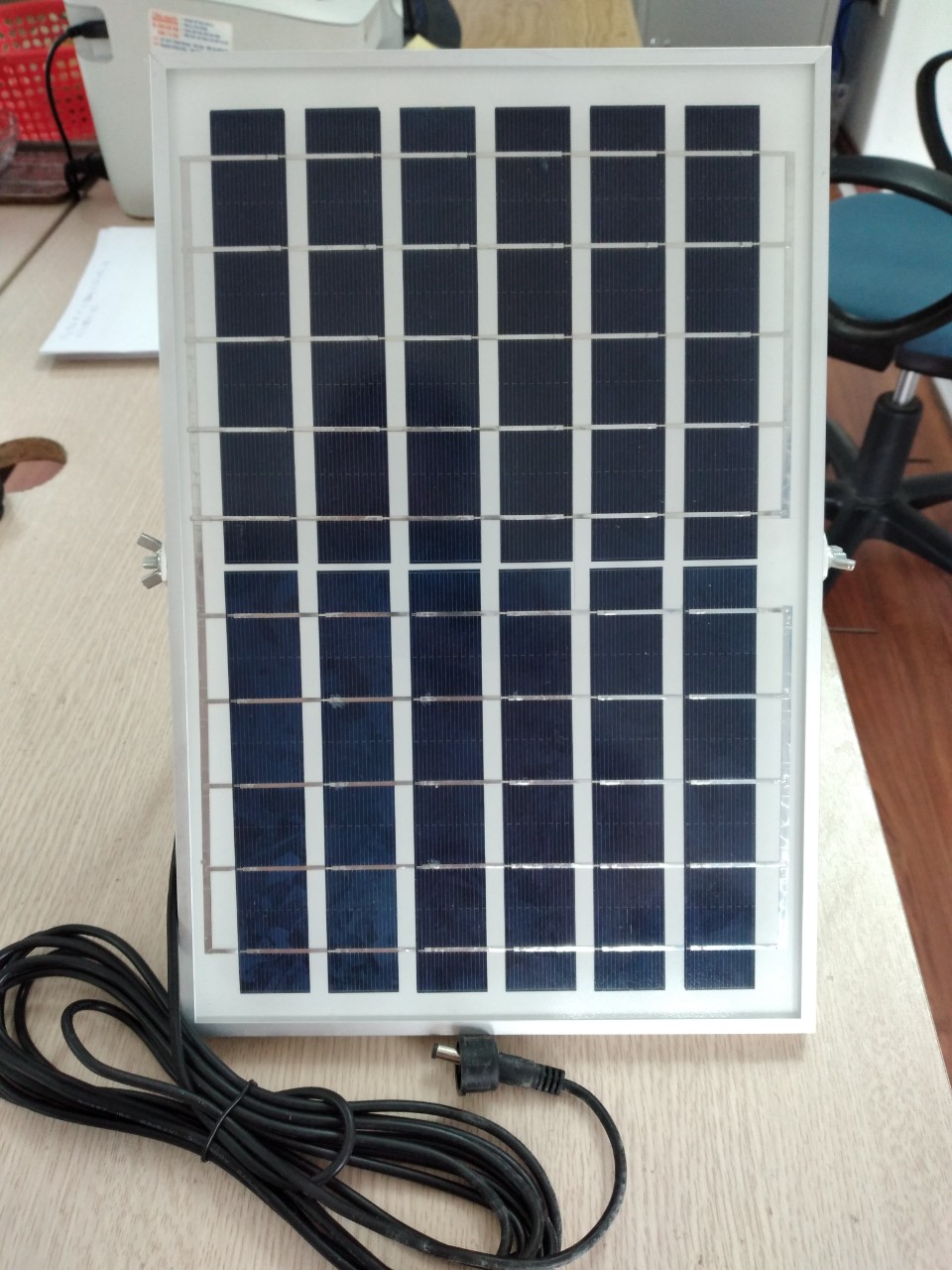 Tấm Pin poly 6v/10w (Kèm dây nối 5m - loại 1 chấu )