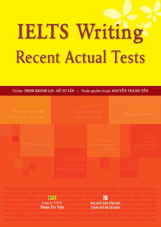 [HCM]IELTS Writing Recent Actual Tests