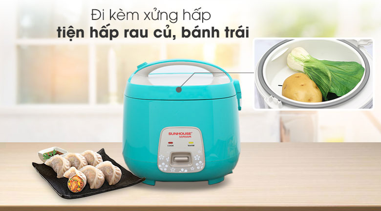 Nồi cơm nắp gài sunhouse mama 1.8 lít shd8652g