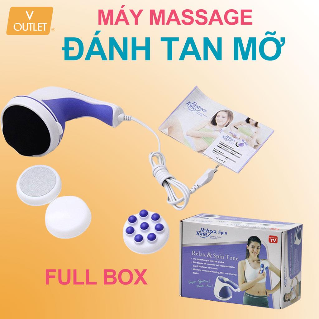 [HCM]Đánh Tan Mỡ Bụng Máy Massage Cầm Tay - Dòng Máy Mát Xa Được Ưa Chuộng Nhất Máy Massage Toàn Thân Giá Rẻ Máy Massage Cầm Tay Relax & Spin Tone Chất Lượng Cao Siêu Tiện Lợi Giá Tốt