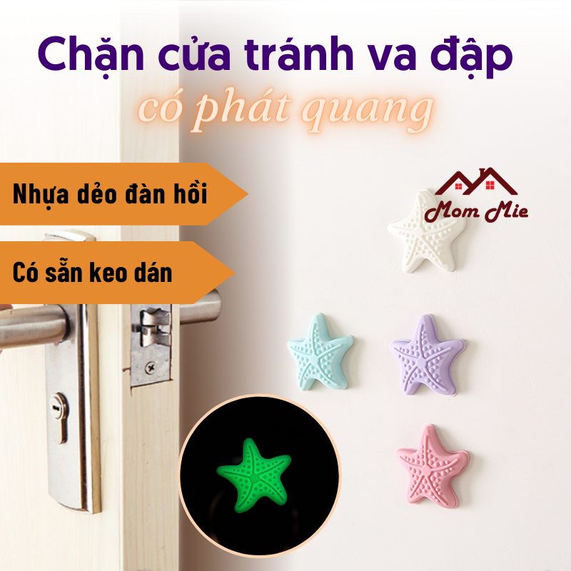 Chặn cửa tránh đập sao biển phát quang, chặn tủ bàn cấn vào tường, chừa khe để dây điện - J118