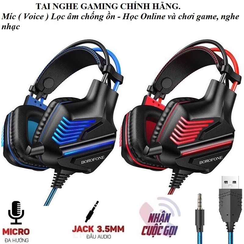 Tai nghe chụp tai có míc cho điện thoại và máy tính, để chơi game và học online phù hợp mọi lứa tuổi