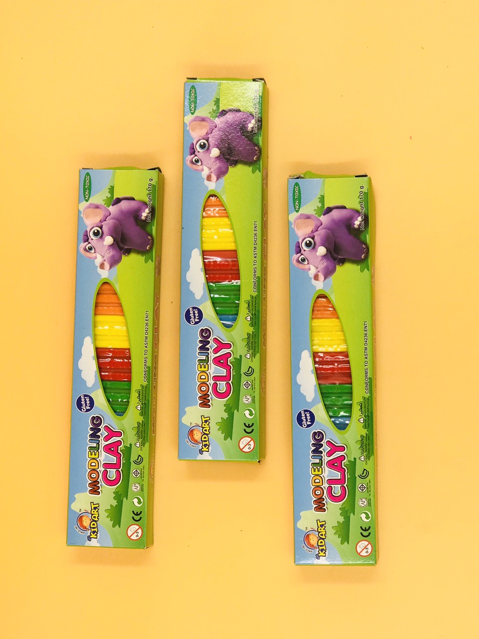 Đất nặn 10 màu thanh đơn KIDART