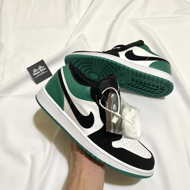 giày Jodan xanh lá đen thấp cổ ⚡️FREE_SHIP⚡️,giày JD 1 xanh lá cao cấp