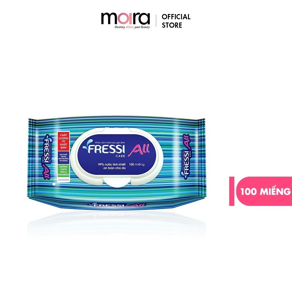 Khăn ướt Fressi Care For All gói 100 miếng