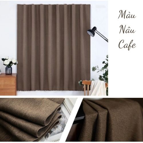Rèm dán tường chất liệu vải thô loại 1 – cản nắng 100%