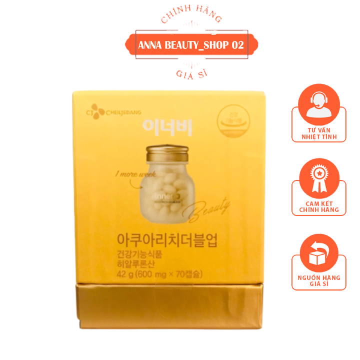 Viên uống cấp nước colagen cj innerb aqua rich 70v của hàn quốc