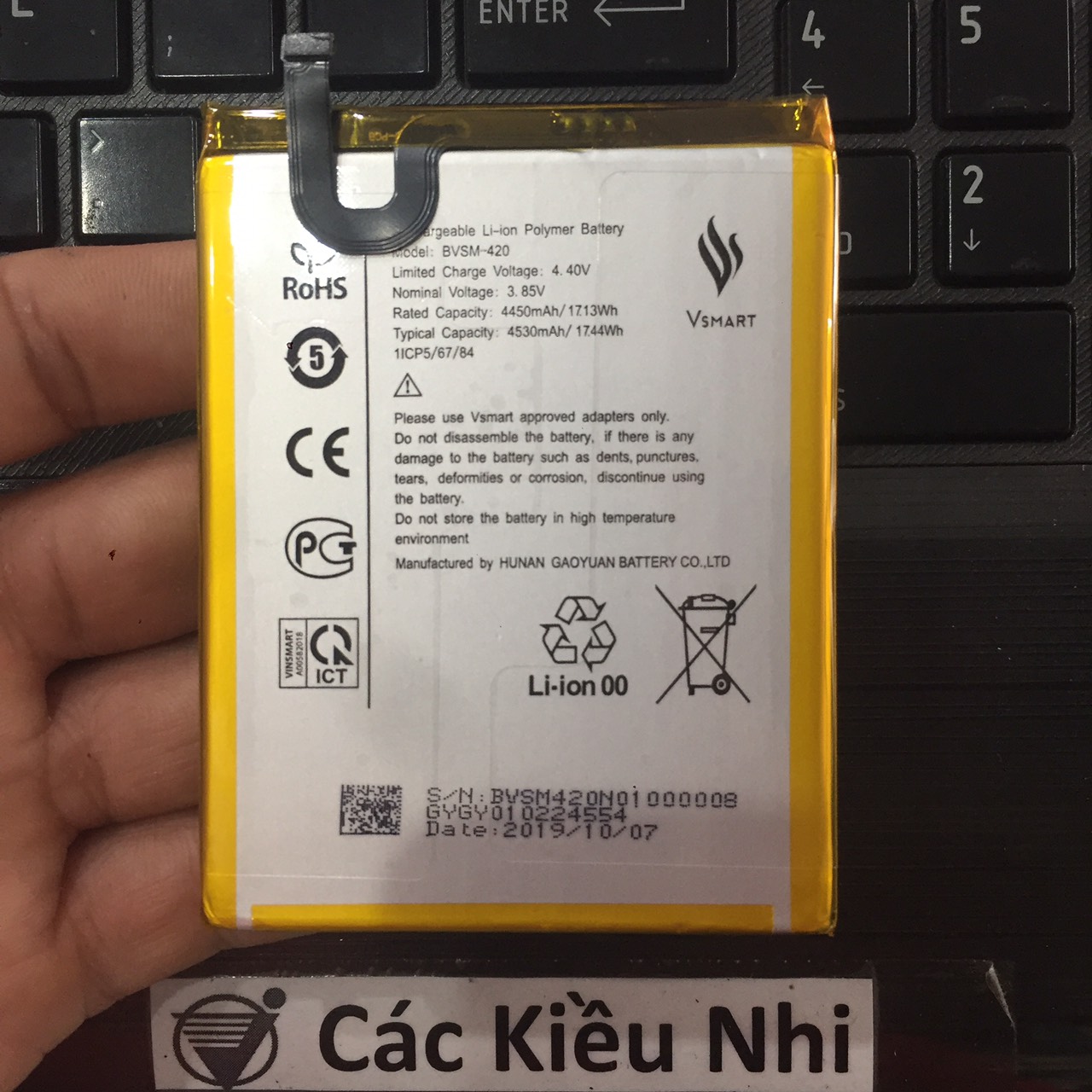 Pin Vsmart Joy 2+ | Joy 2 Plus V420A | BVSM-420 4500mah