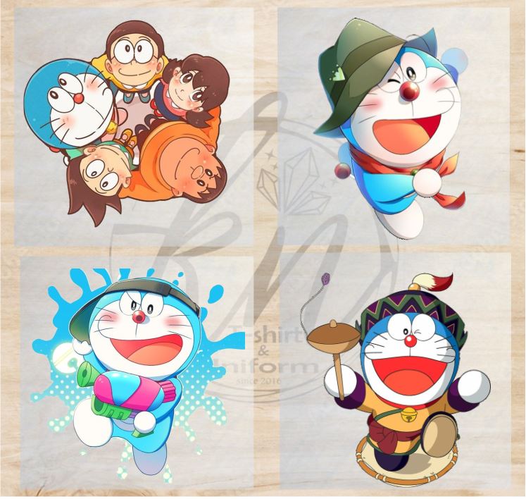 Sticker hình doreamon ủi nhiệt quần áo . Hình ủi ép nhiệt, hình vá quần áo cỡ lớn , hình dán in nhiệt trên áo, Miếng ủi quần áo rách, hình dán áo ủi nhiệt, PEt sticker ủi ép chuyển nhiệt size a6