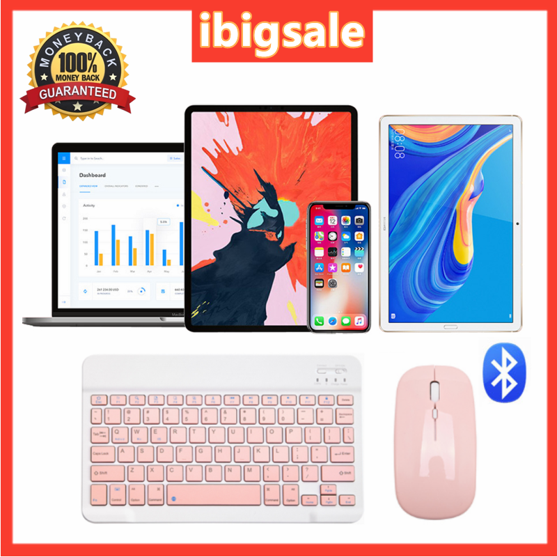 Bàn Phím Ipad Bàn Phím Và Chuột Bluetooth Bàn Phím Mini, Bàn phím Bluetooth Chuột cho Ipad Apple Android Samsung
