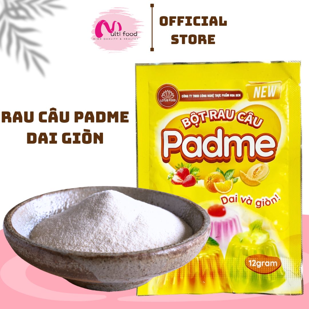 Bột Rau Câu Dai Giòn Padme 12g