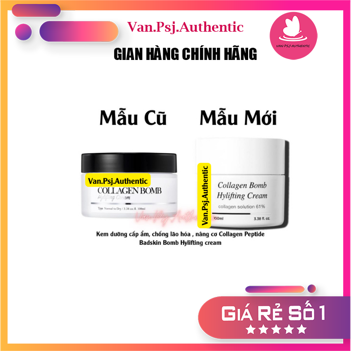 Kem dưỡng cấp ẩm collagen peptide bomb hylifting cream