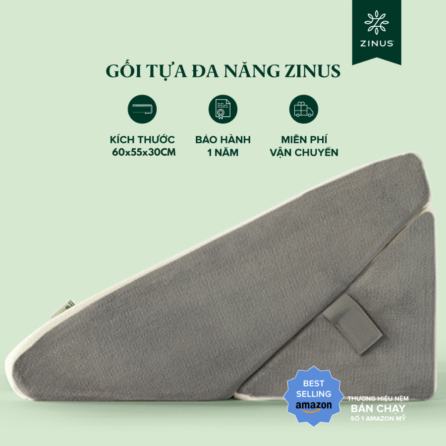 Gối Tựa Đa năng Zinus- Wedge Memory Foam Pillow