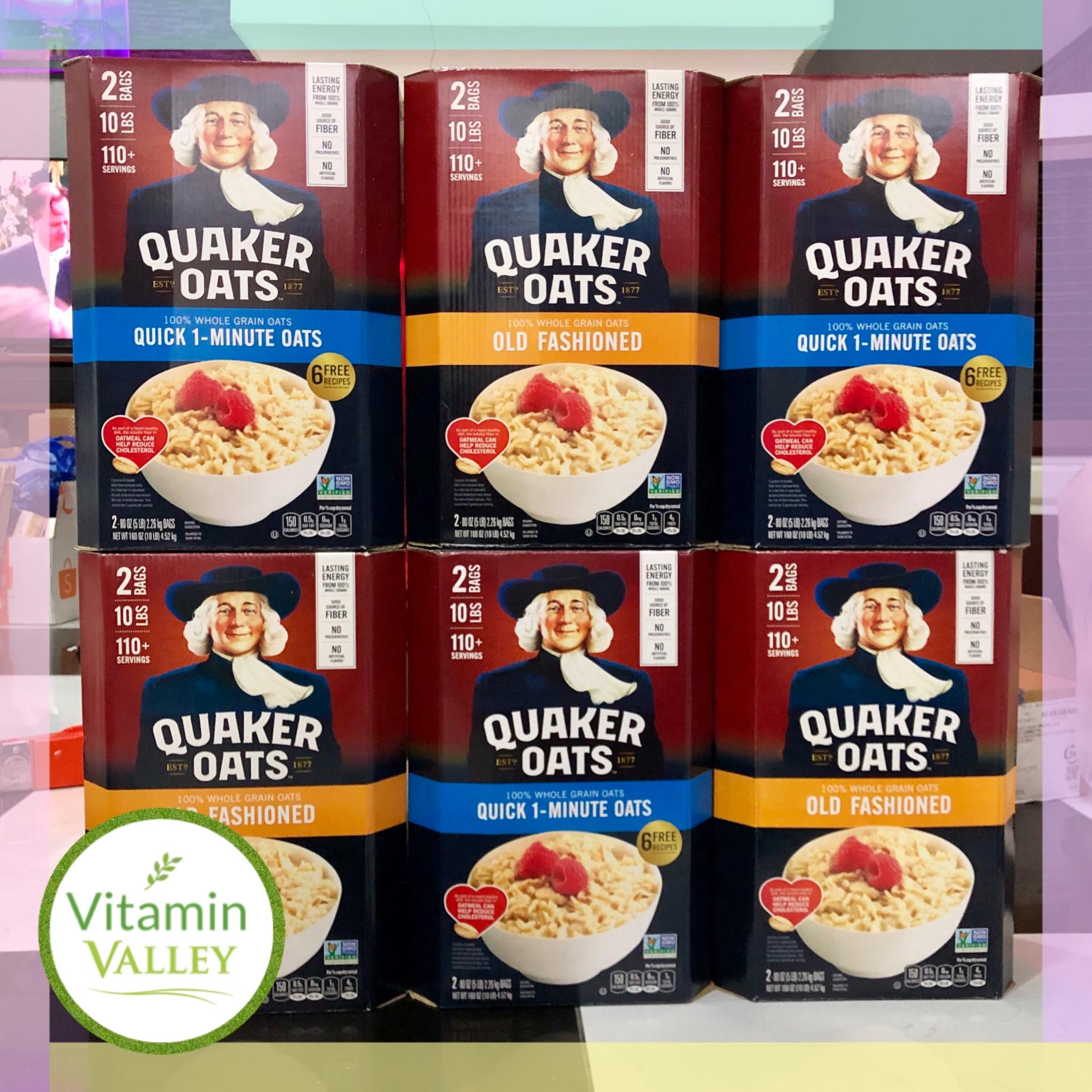 Yến mạch quaker oats cán mỏng/cán vỡ 4.5kg