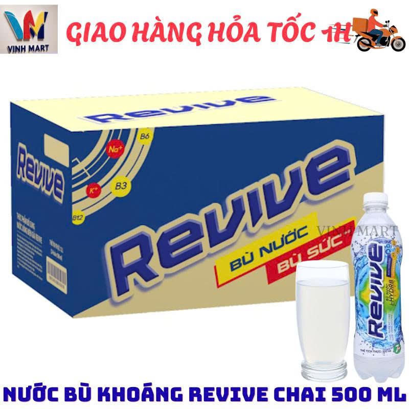 [ CHỈ GIAO CHO ĐƠN ĐẶT HỎA TỐC HỒ CHÍ MINH ]  Nước Bù Khoáng Revive Thùng 24 Chai 500 Ml