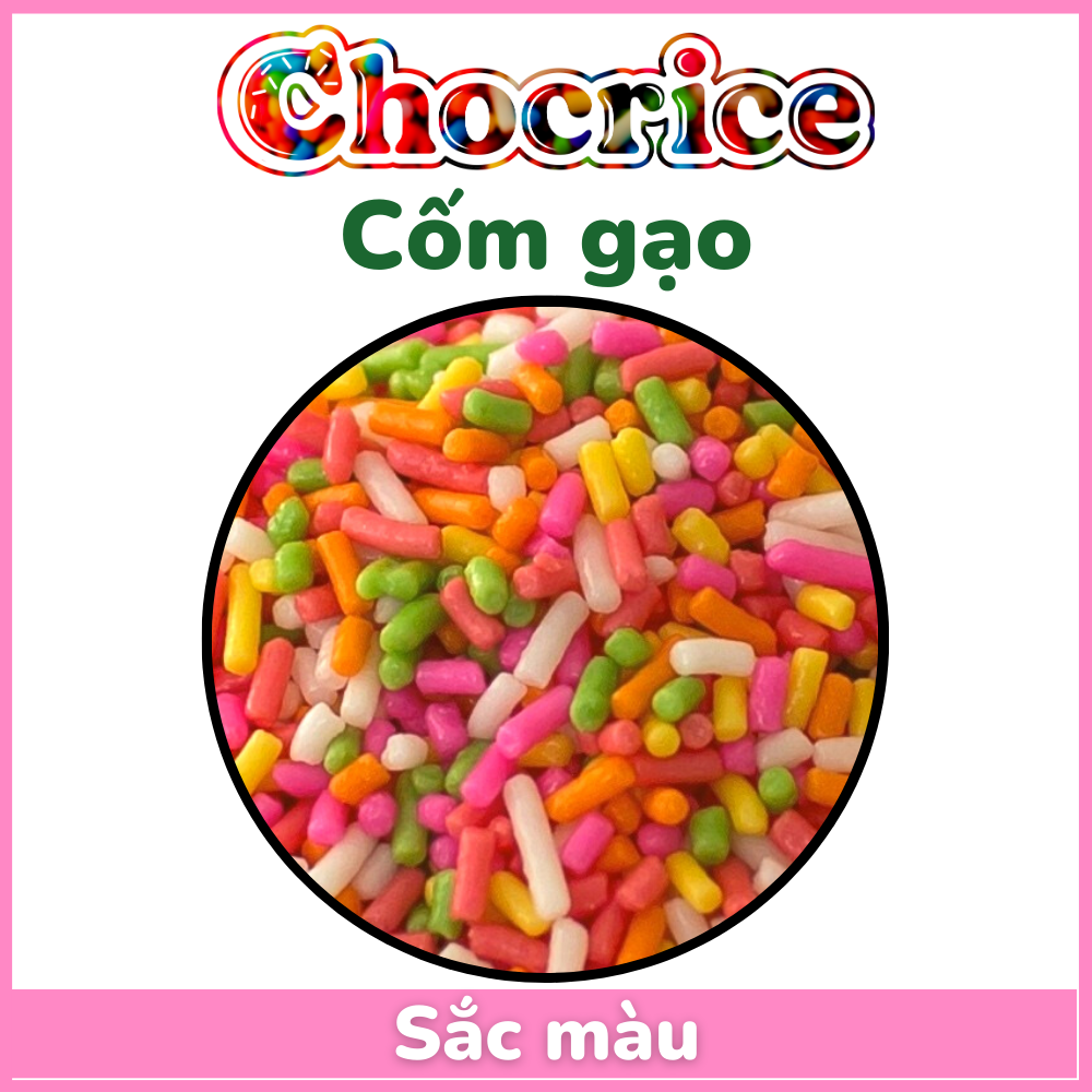 Cốm màu chocrice 1kg trang trí bánh bakery