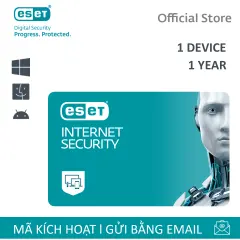 Phần mềm diệt virus ESET Internet Security/ESET Home Security Essential - 1 Người dùng 1 Năm - Bảo vệ mạnh mẽ, an toàn duyệt web -  Xuất xứ từ Châu Âu