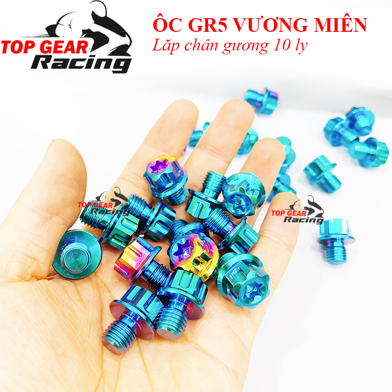Ốc Titan Salaya Vương Miện Lắp Chân Gương 10 Ly <TOPGEAR>