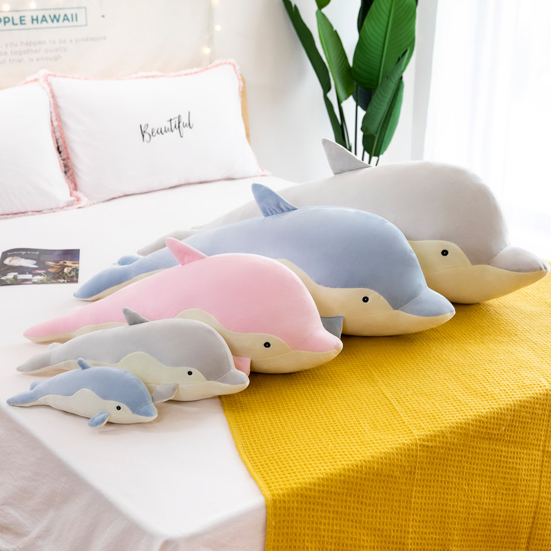 Gấu bông cá heo dễ thương, cá voi mềm mịn siêu cute gối ôm cá heo đáng yêu, cá voi cao cấp hàng xịn chất lượng cao