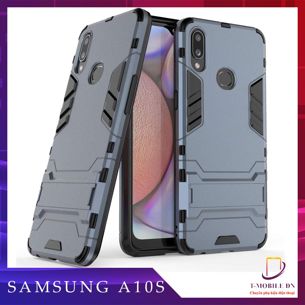 Ốp lưng Samsung A10s chống sốc Iron Man bảo vệ viền và camera kèm chống xem video tiện lợi