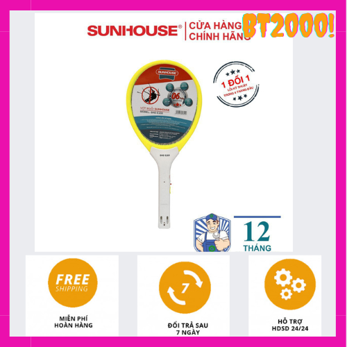 [GIAO NHANH 2H]Vợt muỗi Sunhouse - Vợt muỗi - Vợt muỗi chính hãng bảo hành 1 tháng