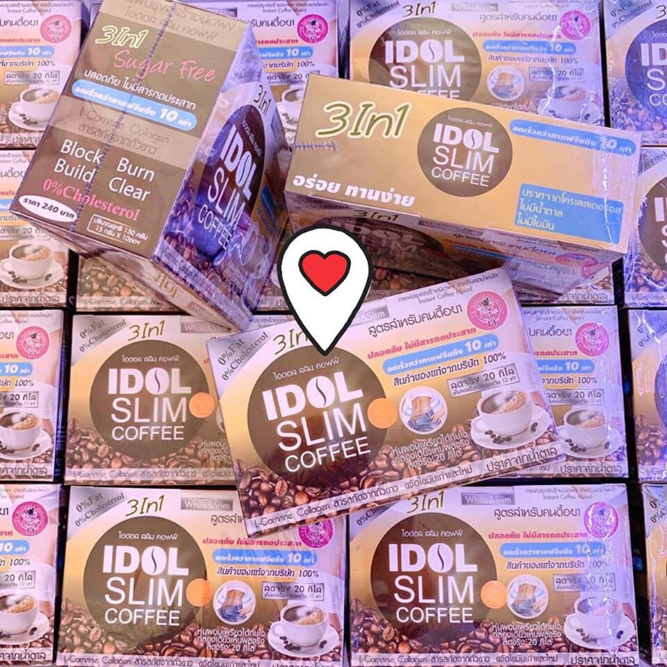 Cafe giảm cân idol slim coffee - hộp15g x 10 gói