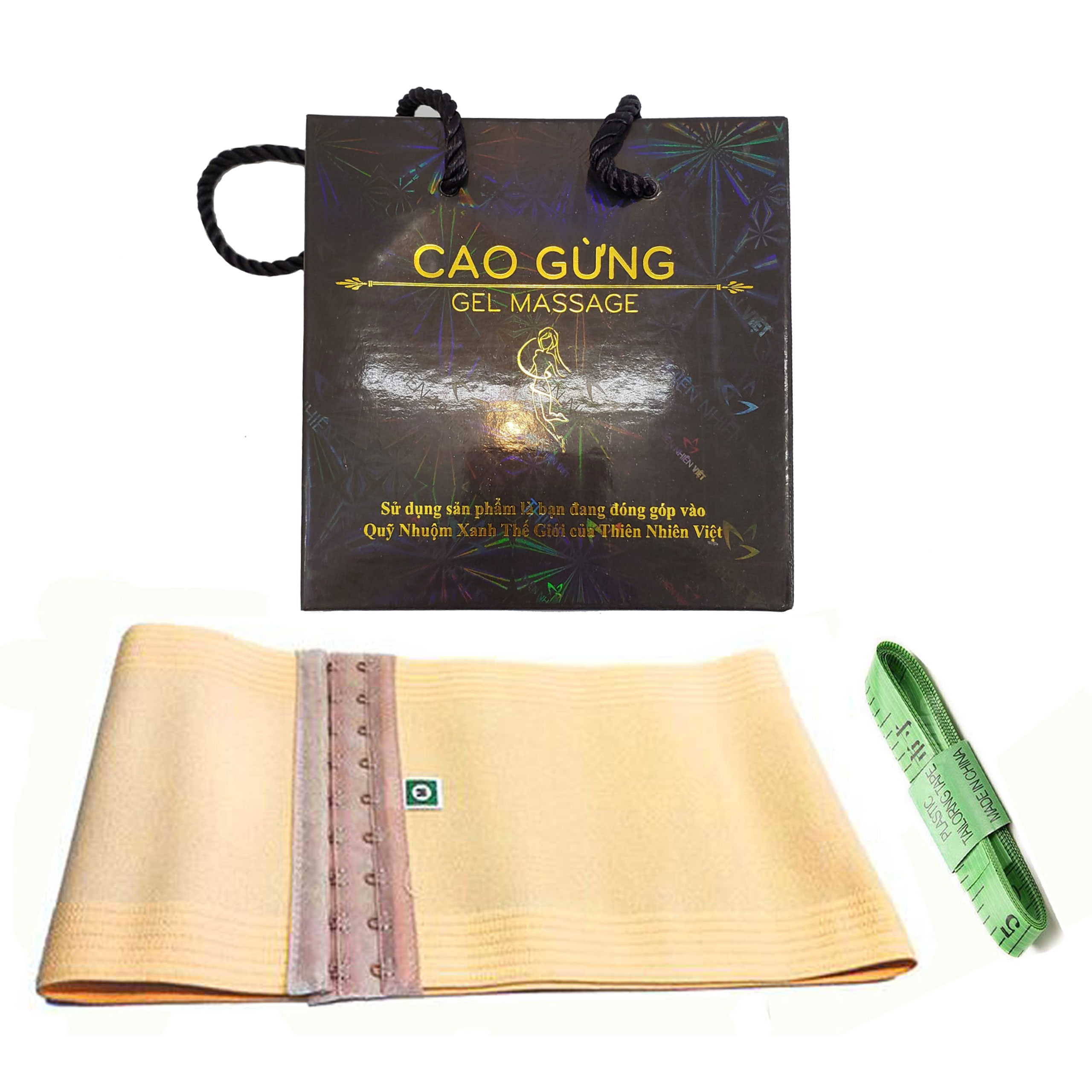 Cao Gừng tan mỡ THIÊN NHIÊN VIỆT (200G) mẫu mới TẶNG GEN NỊT + THƯỚC DÂY giúp tan mỡ bụng bắp tay đùi