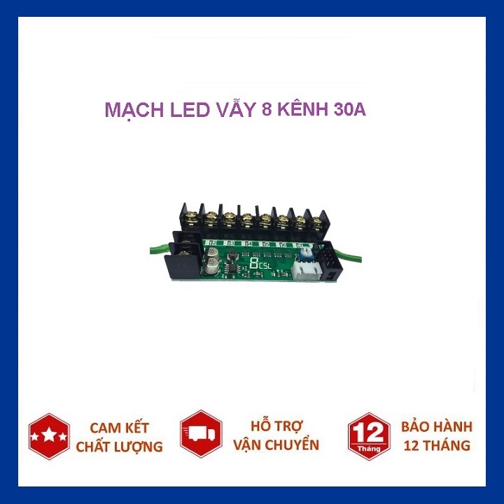 Mạch led vẫy 8 kênh 30A điều khiển biển led vẫy