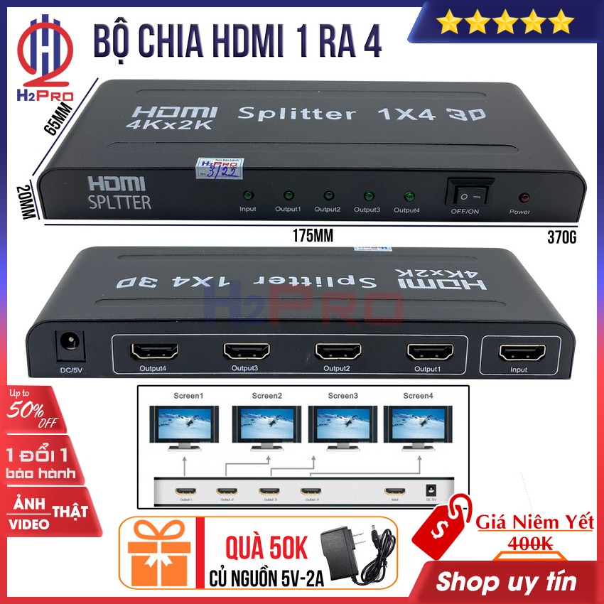 BỘ CHIA HDMI 1 RA 4