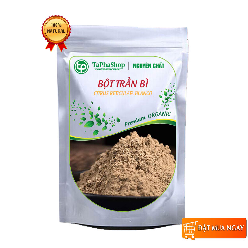 Bột trần bì nguyên chất 200g - Thảo Dược Tấn Phát - Chuyên dùng để pha trà thơm ngon và bổ dưỡng