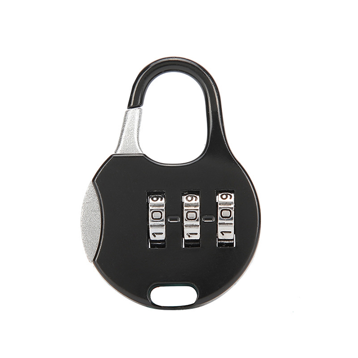 Ổ khóa số du lịch mini 3 chữ số - chống trộm mini màu đen