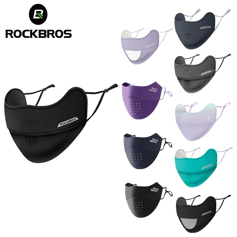 【Giao hàng địa phương】ROCKBROS Đi Xe Đạp Khẩu Trang Băng Lụa CHỐNG TIA UV Chống Nắng MTB Xe Đạp Đường Bộ Mặt Bao Da Có Thể Điều Chỉnh Thoáng Khí Có Thể Giặt Đi Bộ Đường Dài Khẩu Trang Unisex