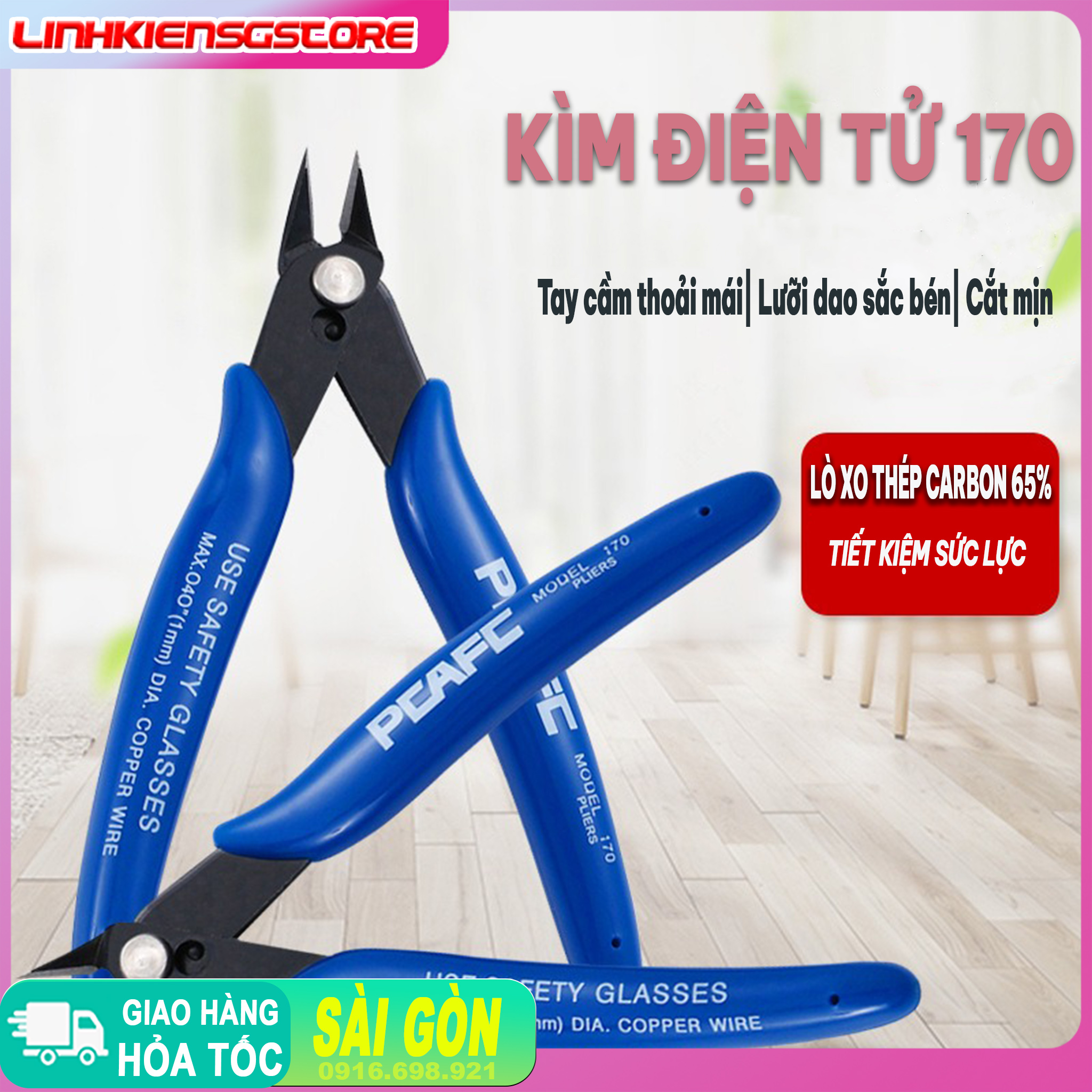 Kìm Cắt Dây Điện, Chân Linh Kiện Plato 170 125mm Đa Năng Chất Lượng Cao