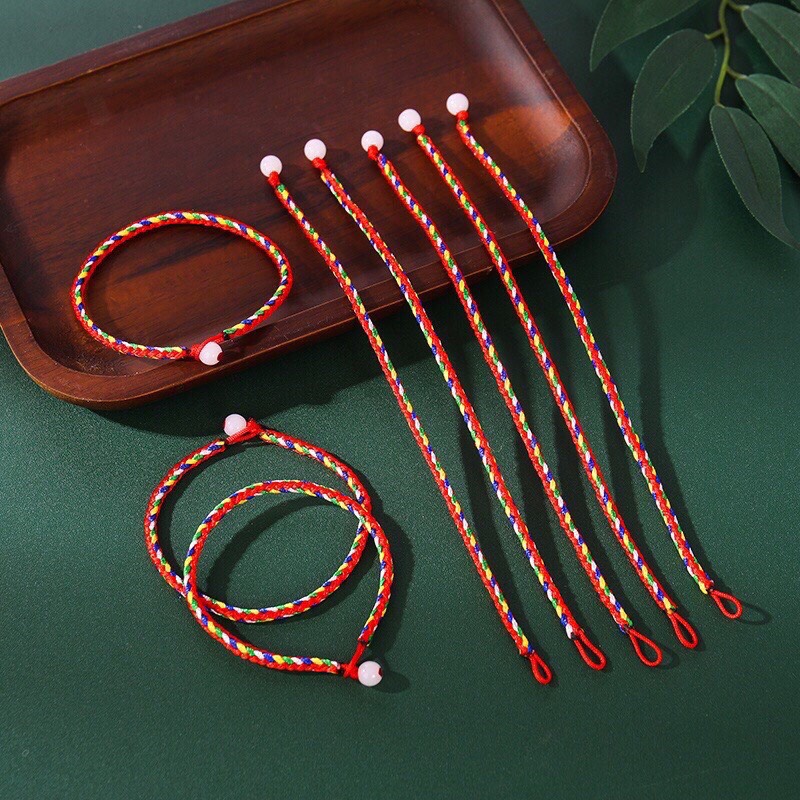 💐🌷🌼 1 sợi vòng tay ngũ sắc may mắn bình an 17-18cm