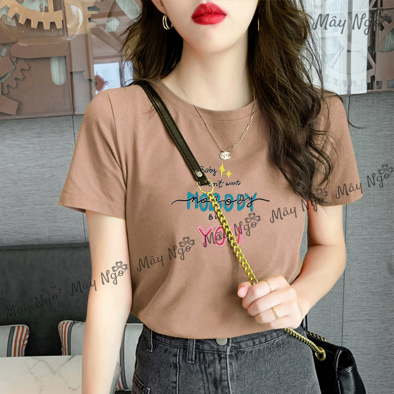 Áo thun nữ áo phông ôm dáng vải thun thái xịn