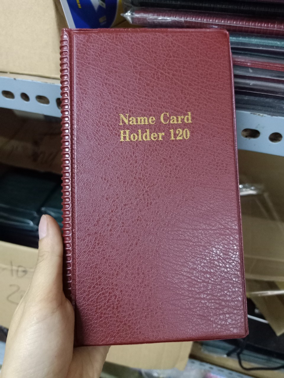 Sổ đựng namecard 120 cái gáy tròn