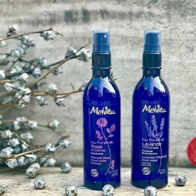 Toner/ nước hoa hồng melvita 200ml pháp