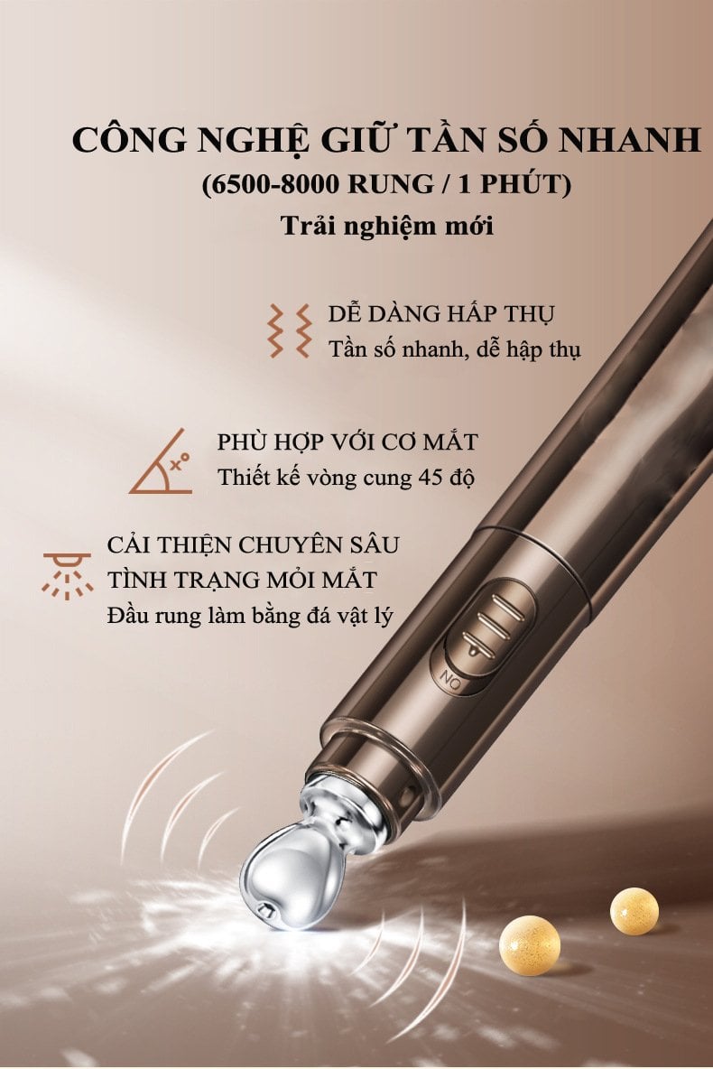 KEM MẮT ALAN SINGAPORE - mờ thâm, xẹp bọng, giảm nếp nhăn quanh mắt (ĐẦU RUNG CÔNG NGHỆ MỚI)