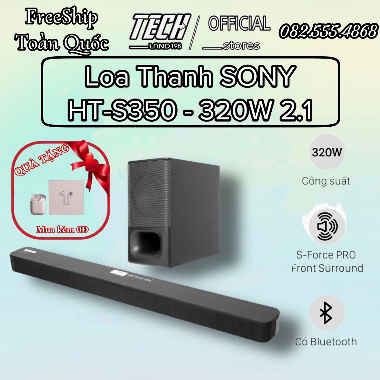 Loa thanh soundbar sony 2.1 ht-s350 320w bảo hành 12 tháng